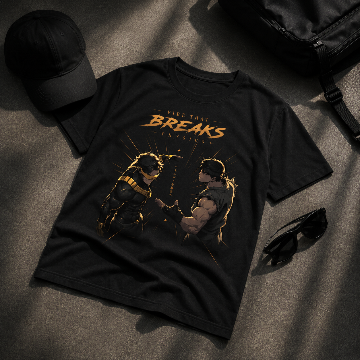 Vibe That Breaks Physics | Unisex Oversized T-Shirt