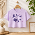 Believe in Magic – Minimal Aesthetic | Female AOP Crop Top