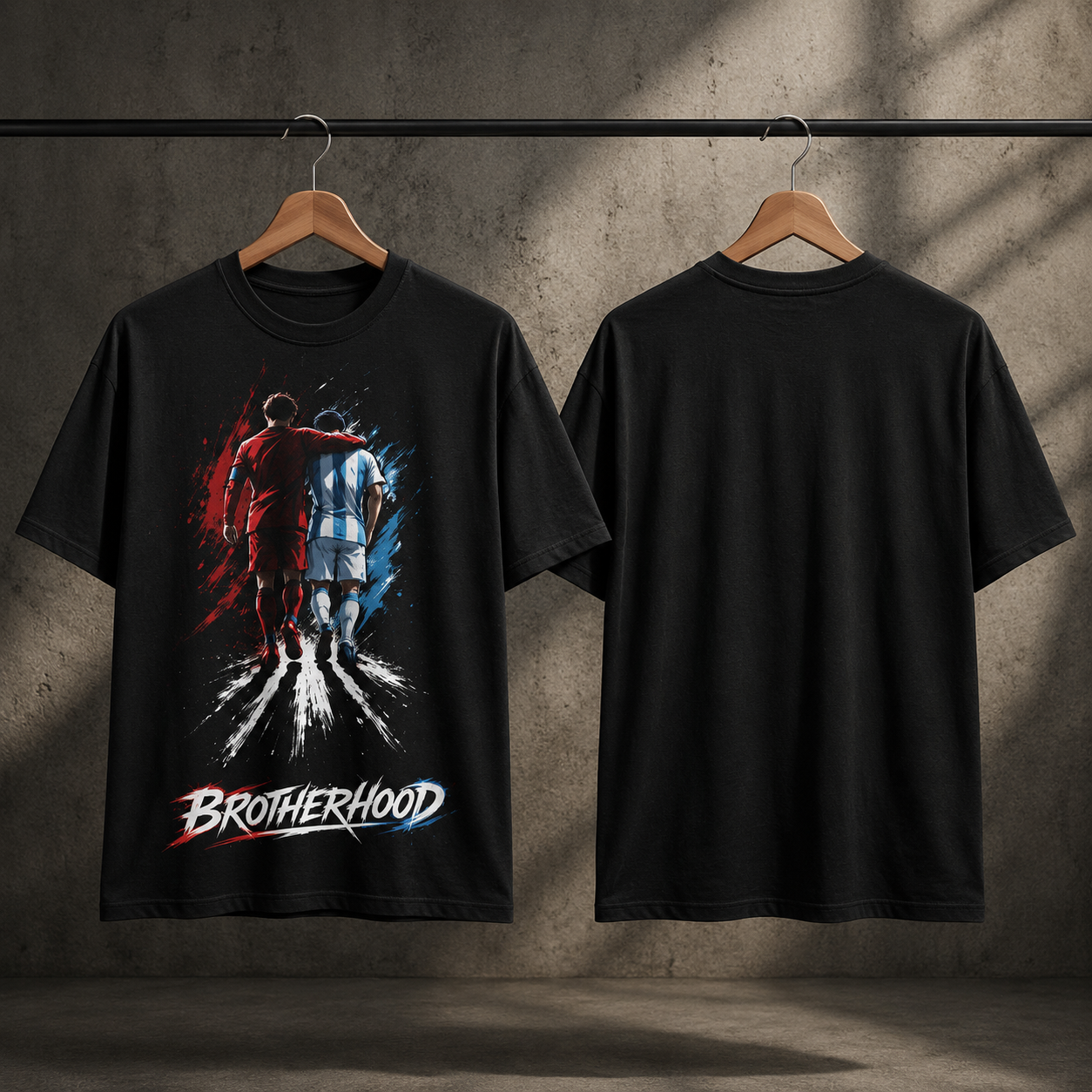 Brotherhood Beyond Rivalry – Premium Football | Unisex AOP T-Shirt