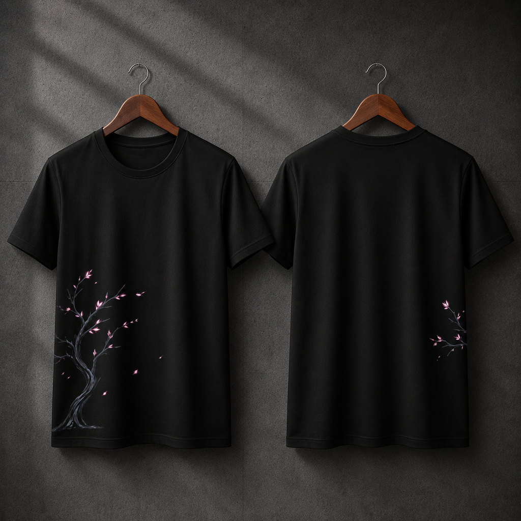 Minimal Sakura Anime | Unisex AOP Oversized Tee