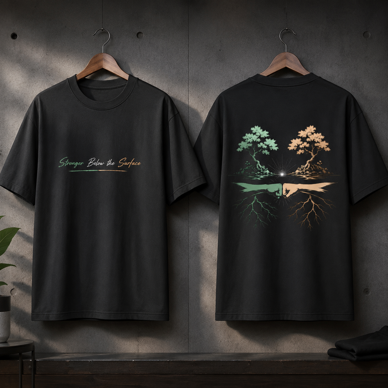 Stronger Below the Surface | Unisex Oversized T-Shirt