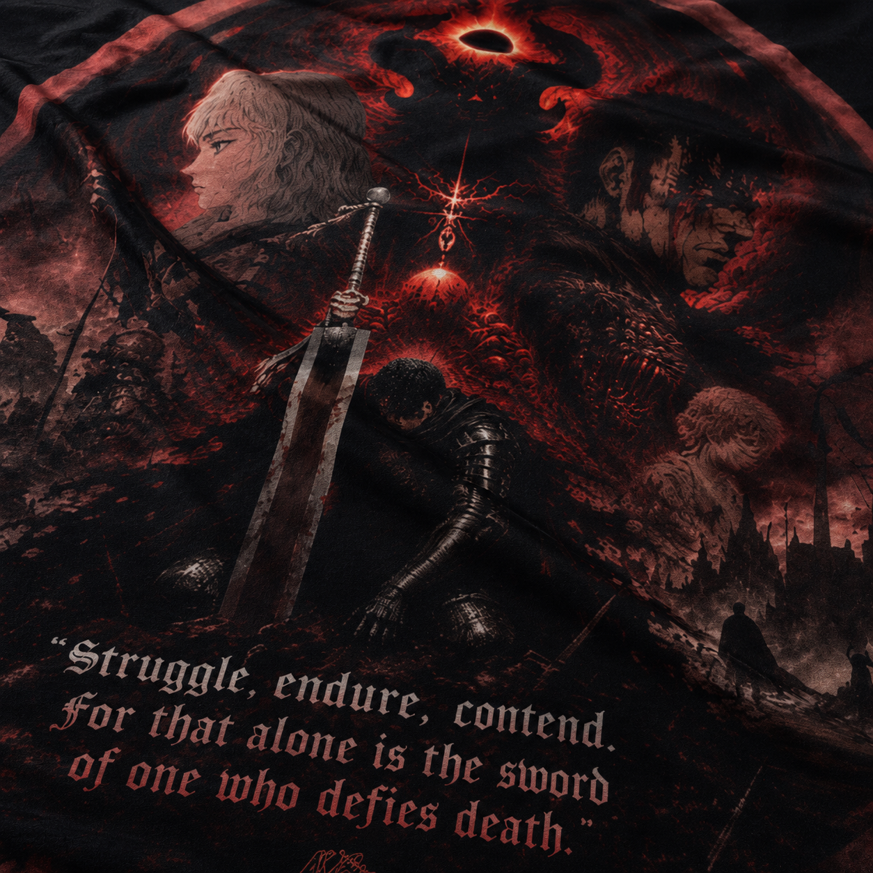 Berserk Eclipse Dark Fantasy | Tapestry (Regular Size)