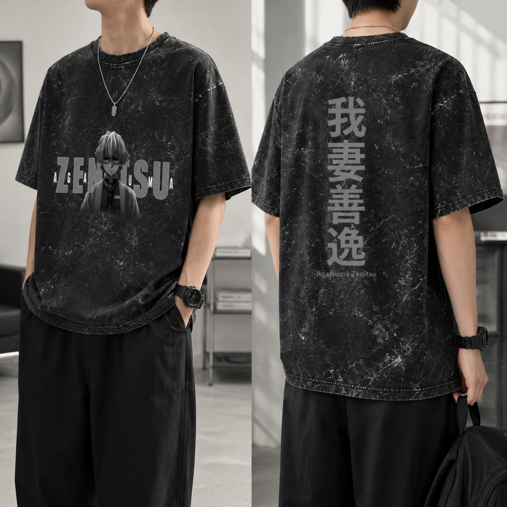 Thunder Breathing Shadow T-Shirt |Unisex Oversized T-Shirts
