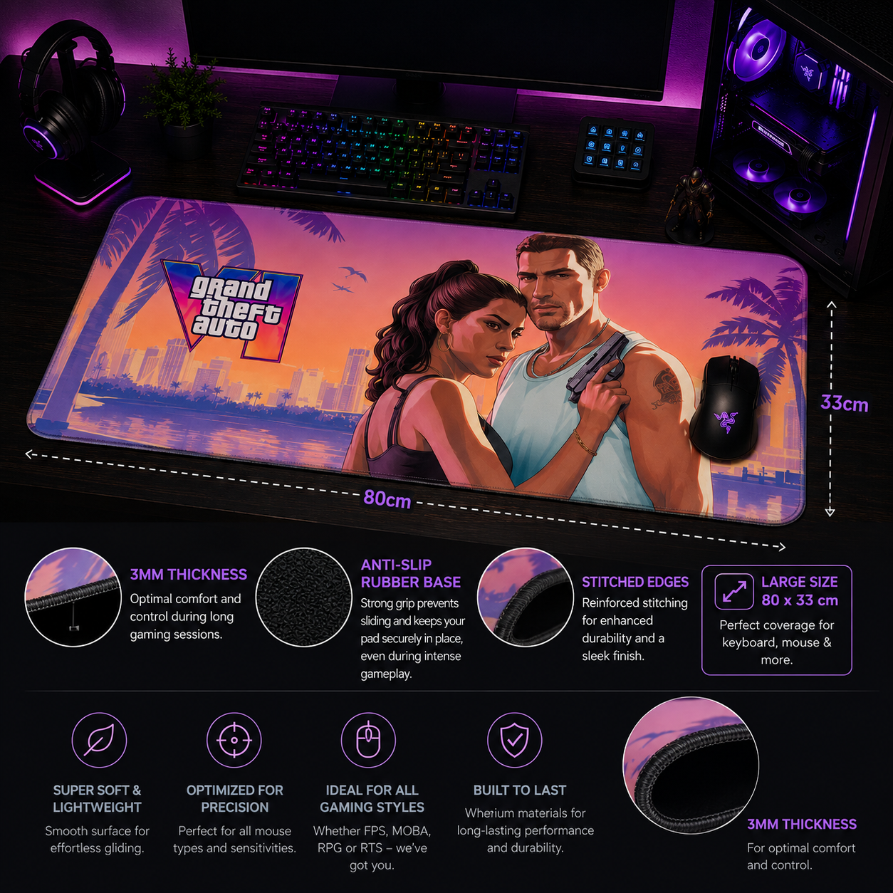 GTA 6 | Gaming Mouse Pad