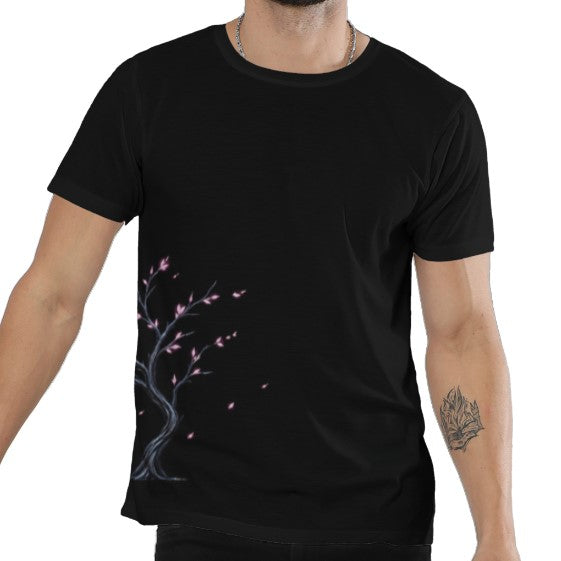 Minimal Sakura Anime | Unisex AOP Oversized Tee