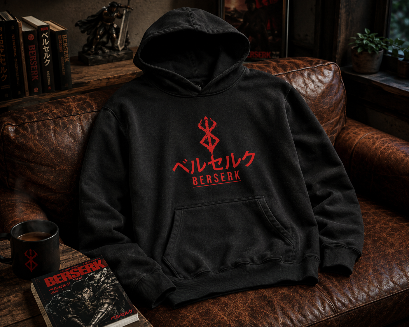 Berserk Anime Hoodie — Dark Warrior Edition