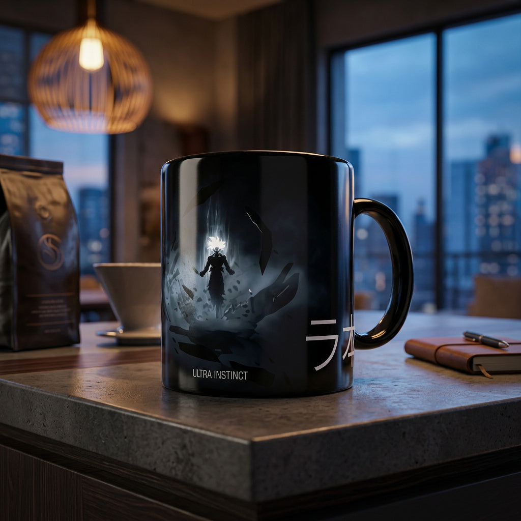 Ultra Instinct Energy Awaken | Minimal Anime Mug