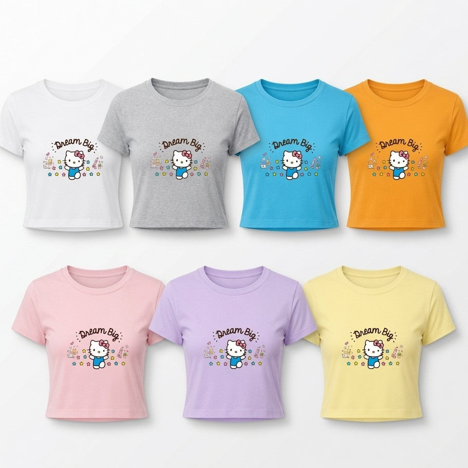 Dream Big Collection – Cute Kawaii | Female Crop Top