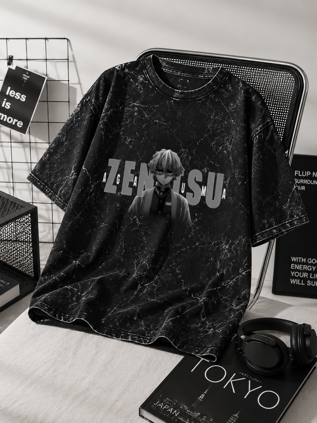 Thunder Breathing Shadow T-Shirt |Unisex Oversized T-Shirts
