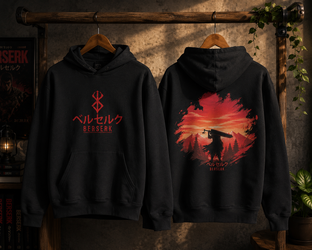 Berserk Anime Hoodie — Dark Warrior Edition