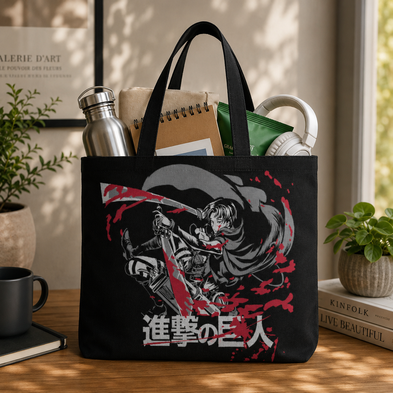 Titan Slayer | Unisex Large Tote Bags