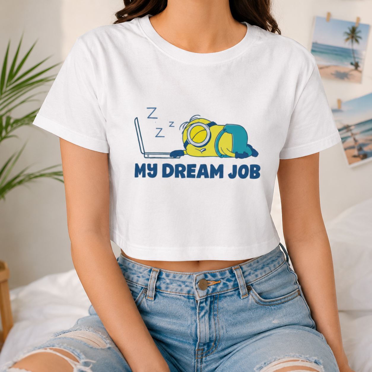My Dream Job – Funny Cute Kawaii | Female AOP Crop Top
