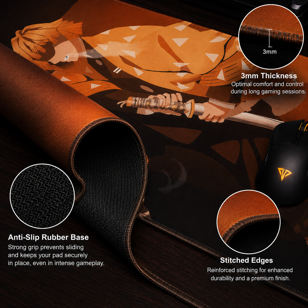 Zenitsu Agatsuma | Gaming Mouse Pad