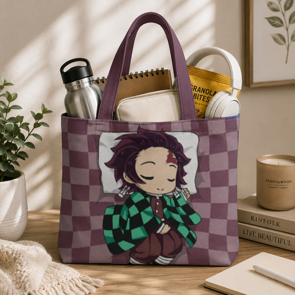 Sleeping Demon Slayer | Unisex Large Tote Bags