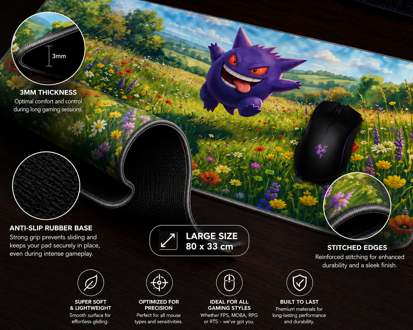 Gengar Pokemon | Gaming Mouse Pad