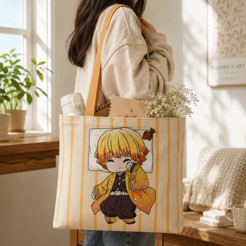 Sleeping Thunder | Unisex Large Tote Bags