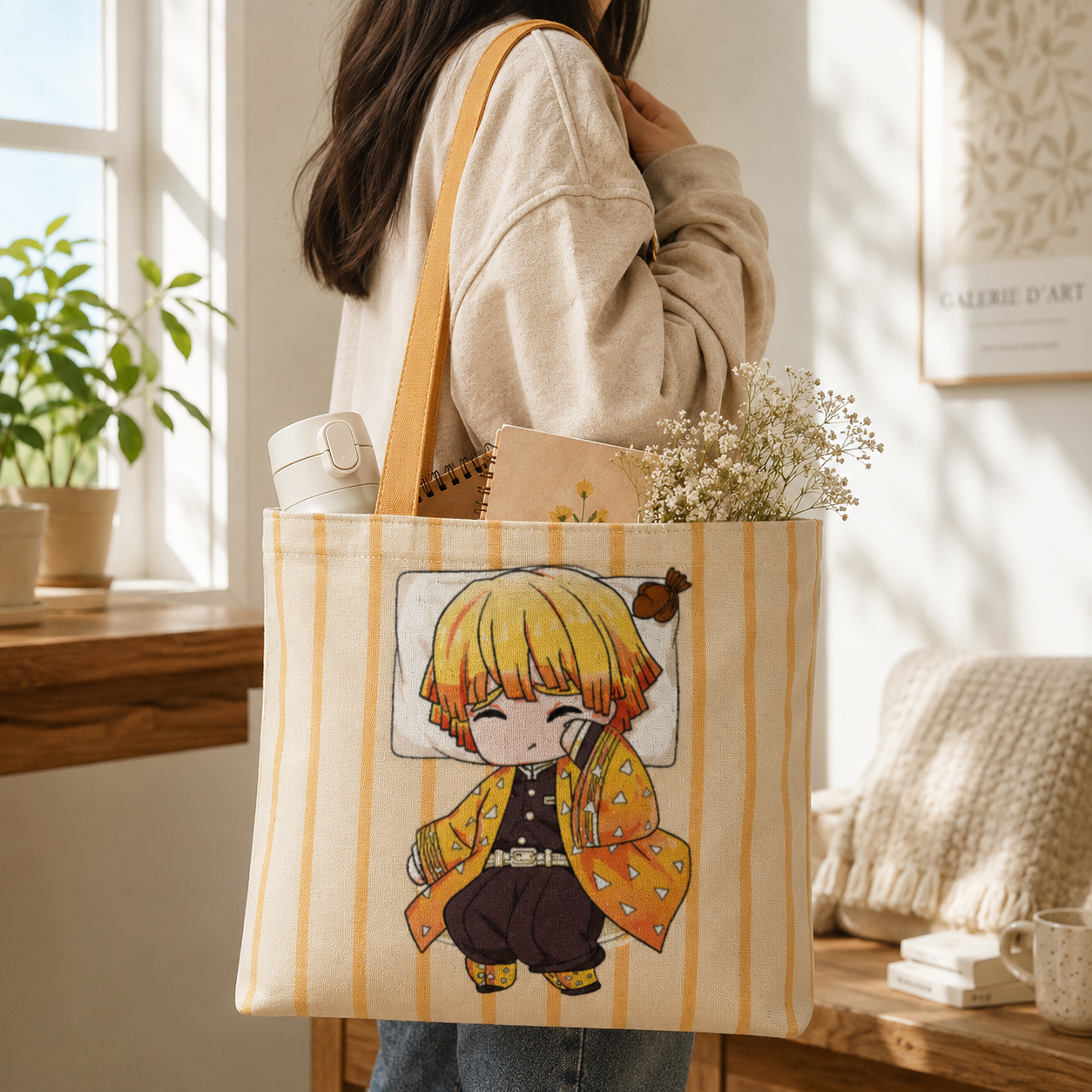 Sleeping Thunder | Unisex Large Tote Bags