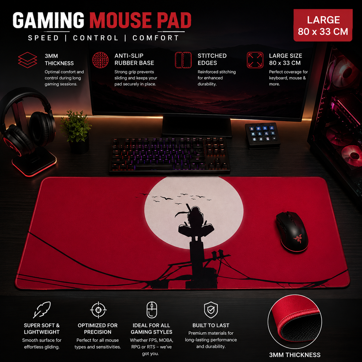 Itachi Uchiha | Gaming Mouse Pad