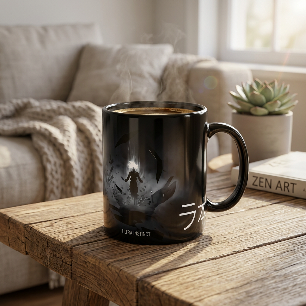 Ultra Instinct Energy Awaken | Minimal Anime Mug