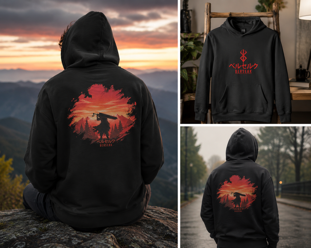 Berserk Anime Hoodie — Dark Warrior Edition