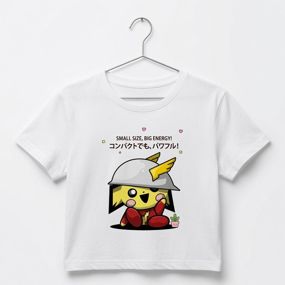 Small Size, Big Energy! – Cute Kawaii | Female Crop Top